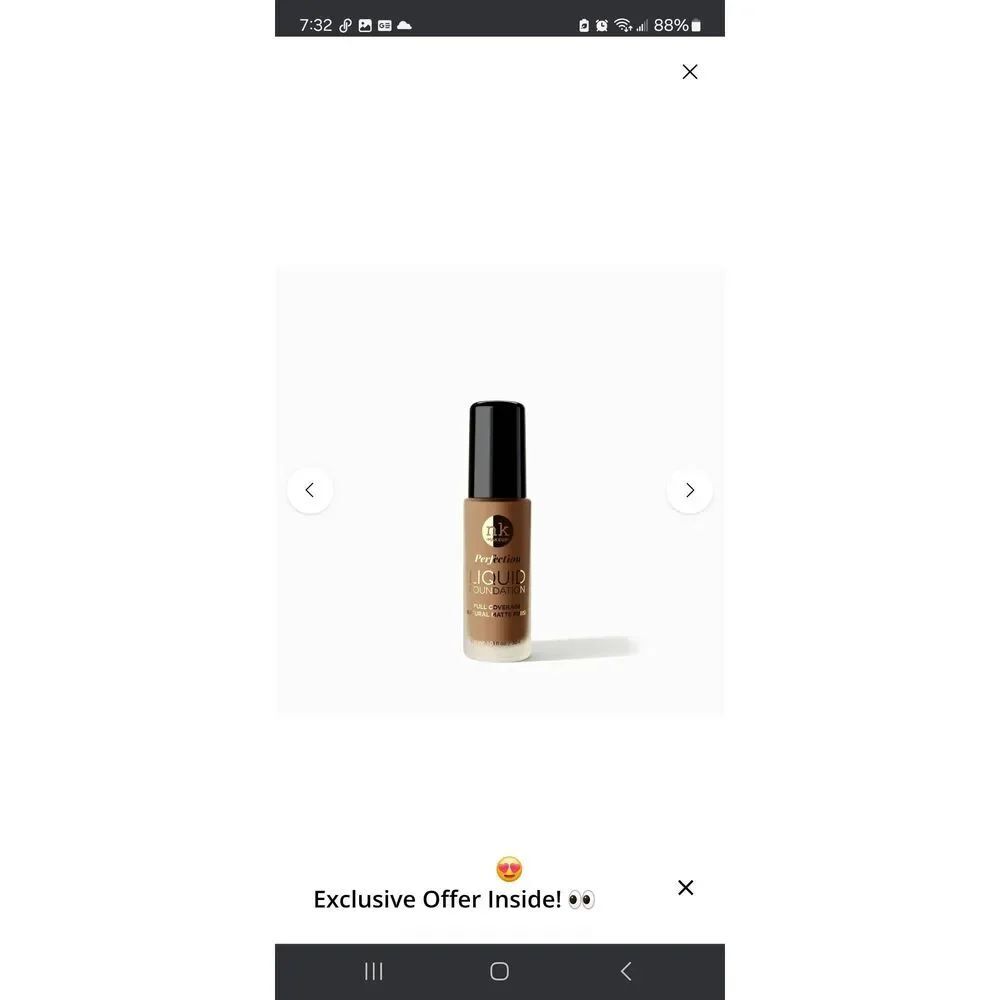 New Lot of 2 Sealed NK Makeup Perfection Liquid Foundation FFPF11 Toffee